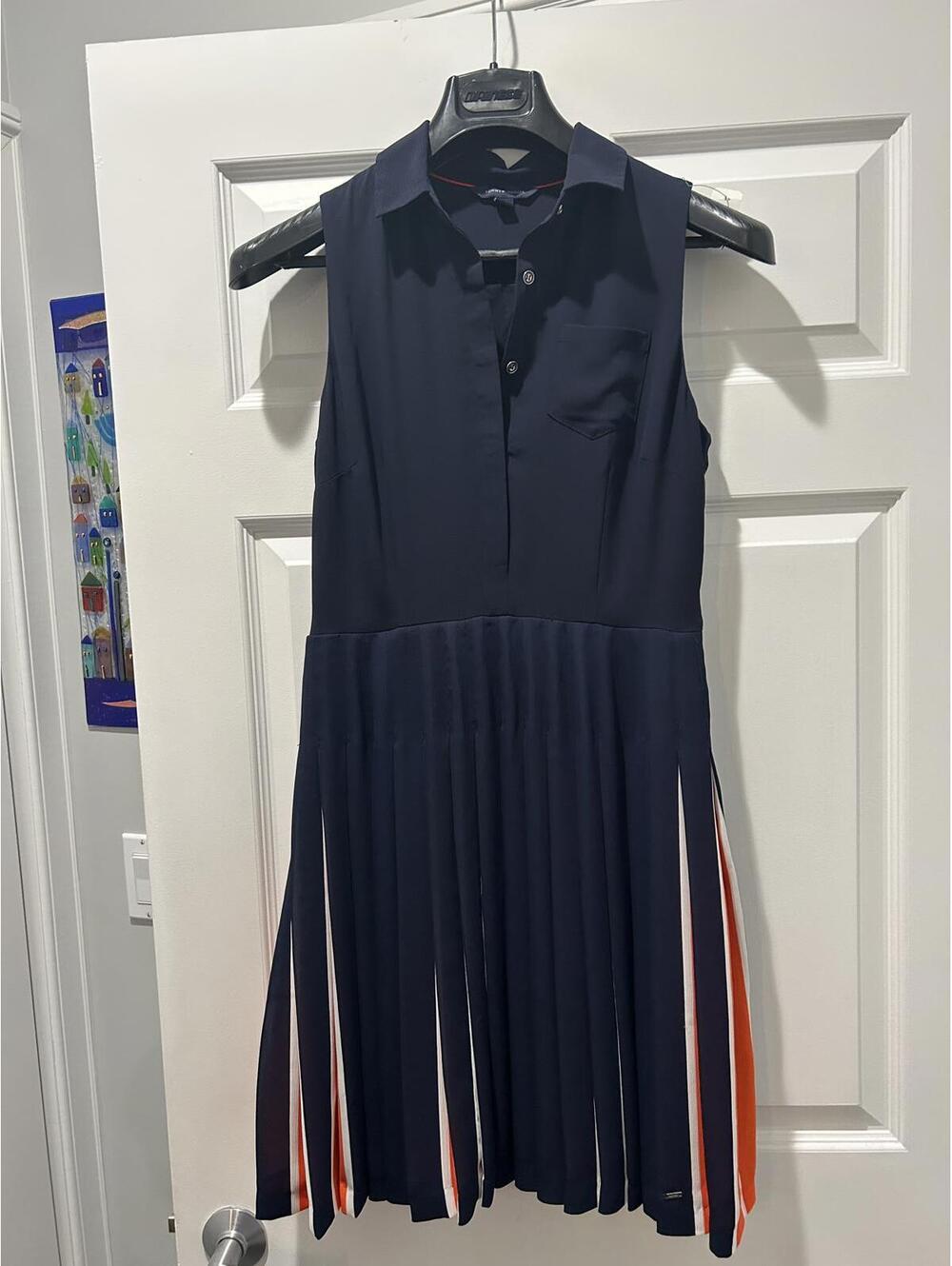 Tommy Hilfiger Sleeveless Pleated Dress Size 2